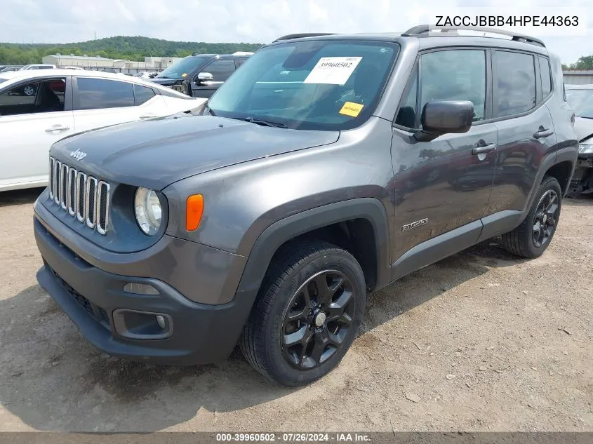 ZACCJBBB4HPE44363 2017 Jeep Renegade Latitude 4X4