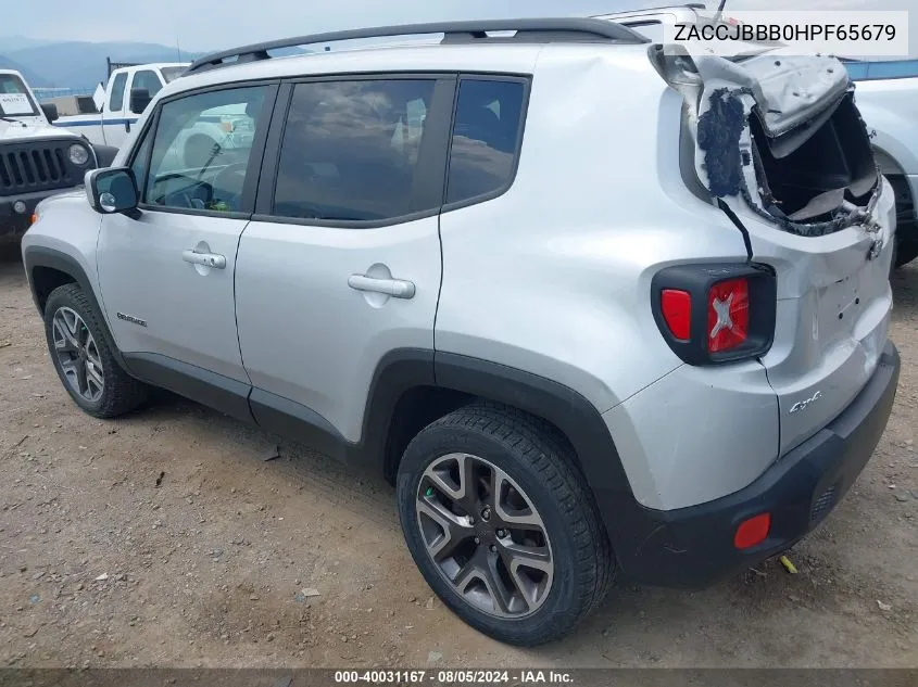 ZACCJBBB0HPF65679 2017 Jeep Renegade Latitude 4X4