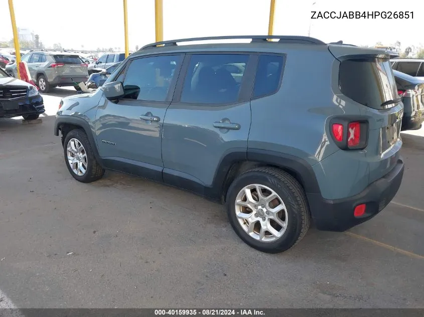 ZACCJABB4HPG26851 2017 Jeep Renegade Latitude