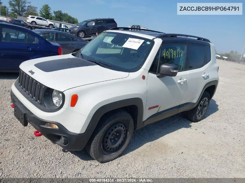 ZACCJBCB9HPG64791 2017 Jeep Renegade Trailhawk 4X4