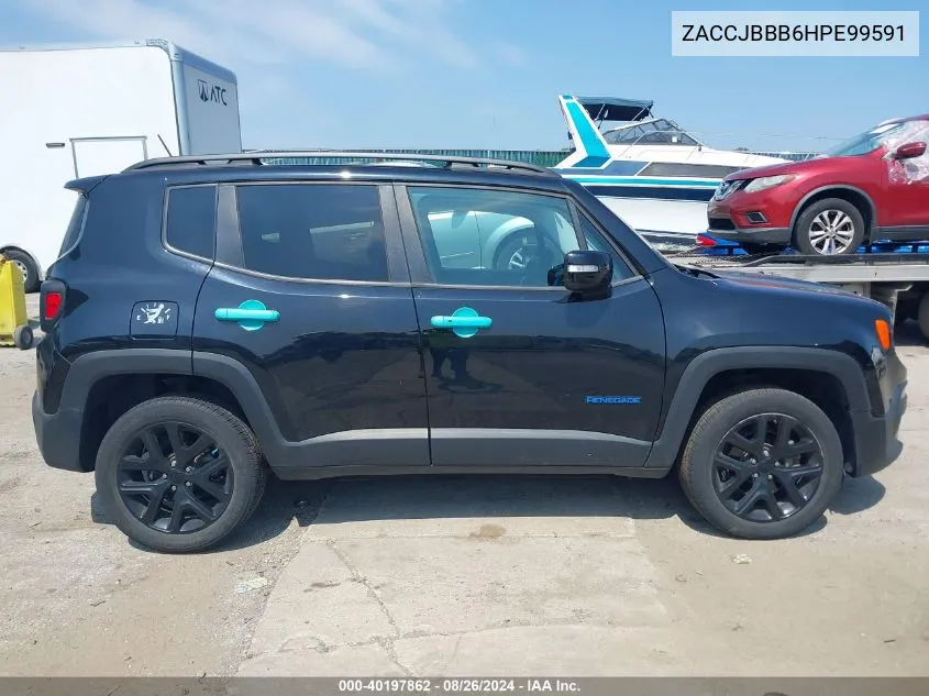 2017 Jeep Renegade Altitude 4X4 VIN: ZACCJBBB6HPE99591 Lot: 40197862