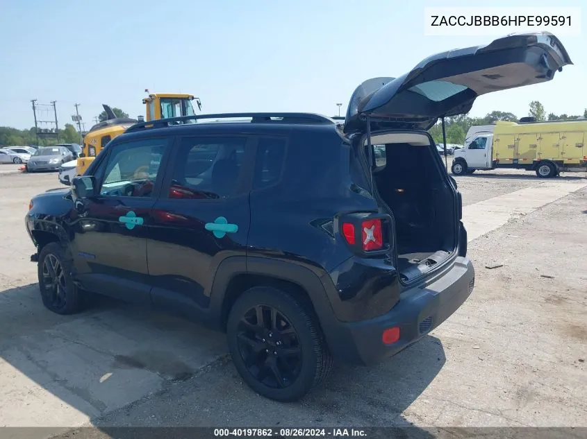 2017 Jeep Renegade Altitude 4X4 VIN: ZACCJBBB6HPE99591 Lot: 40197862