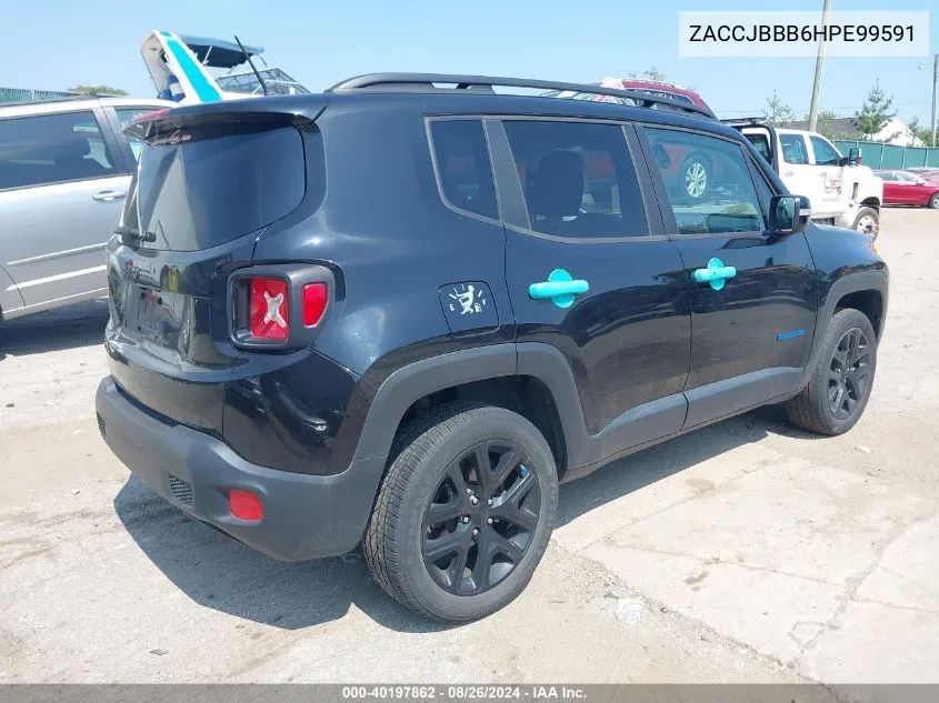 2017 Jeep Renegade Altitude 4X4 VIN: ZACCJBBB6HPE99591 Lot: 40197862