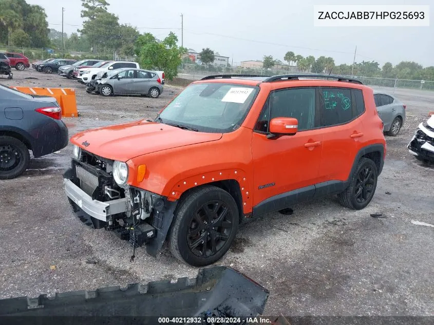 ZACCJABB7HPG25693 2017 Jeep Renegade Altitude Fwd