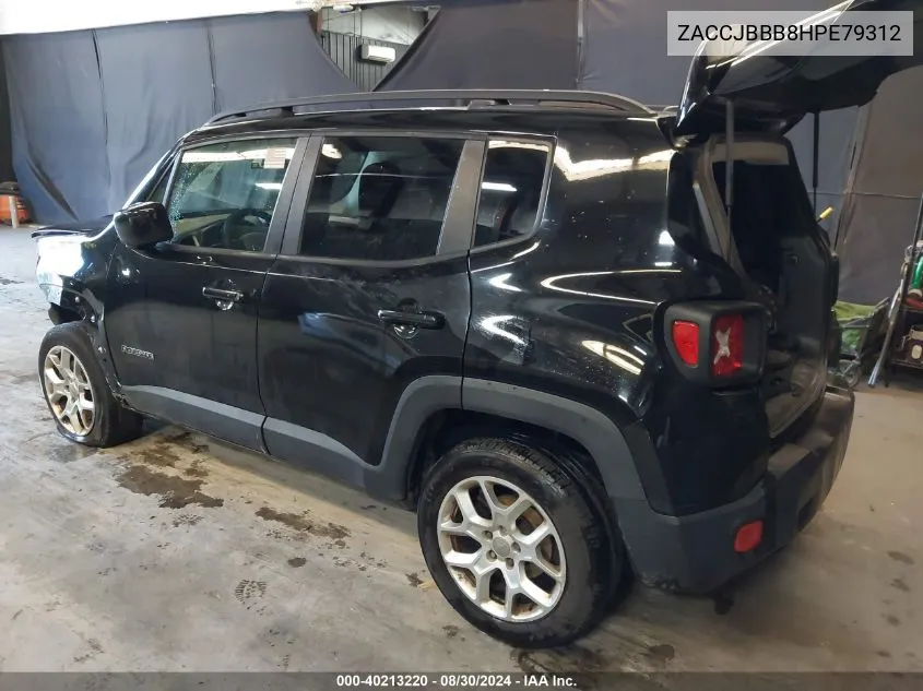 ZACCJBBB8HPE79312 2017 Jeep Renegade Latitude 4X4