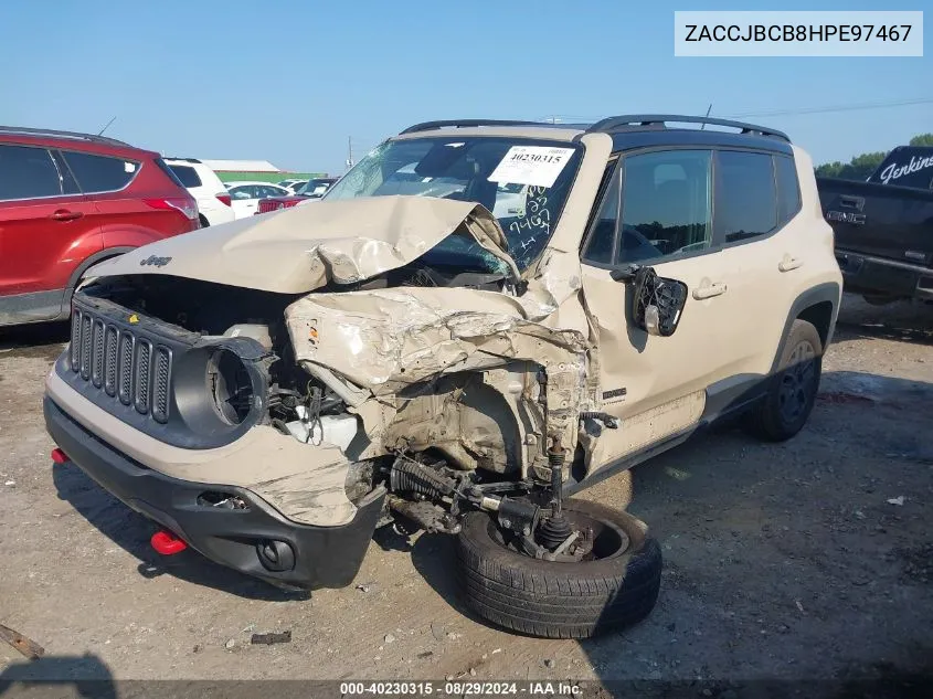 ZACCJBCB8HPE97467 2017 Jeep Renegade Deserthawk 4X4