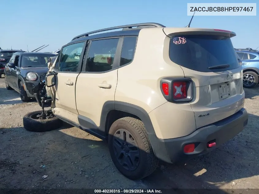 ZACCJBCB8HPE97467 2017 Jeep Renegade Deserthawk 4X4