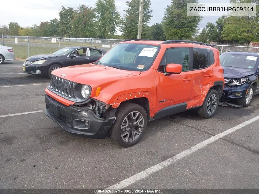 2017 Jeep Renegade Latitude 4X4 VIN: ZACCJBBB1HPG09544 Lot: 40263671