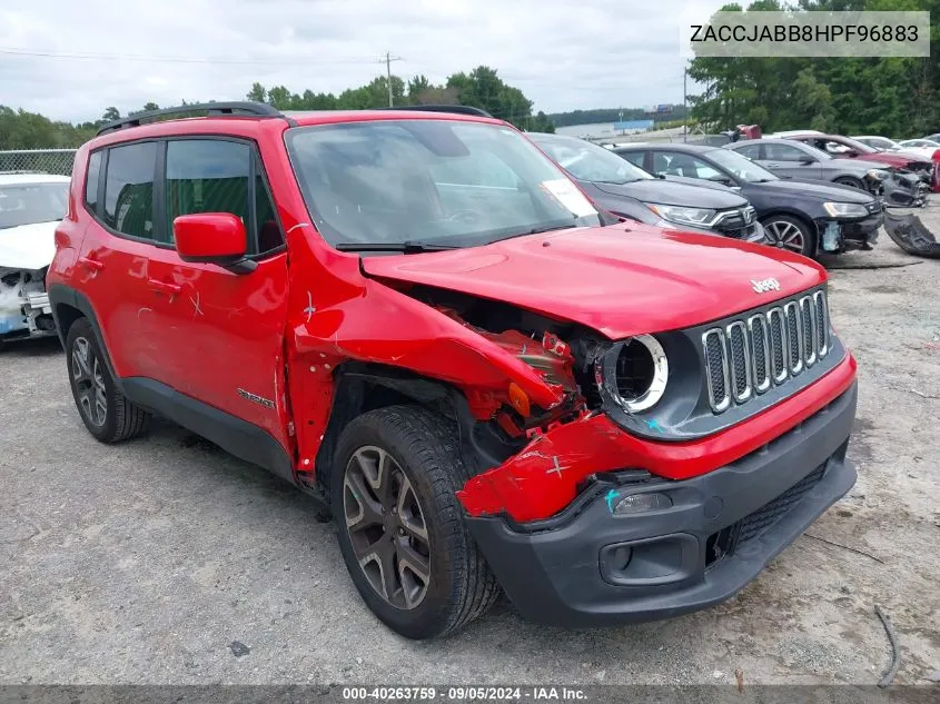 2017 Jeep Renegade Latitude VIN: ZACCJABB8HPF96883 Lot: 40263759