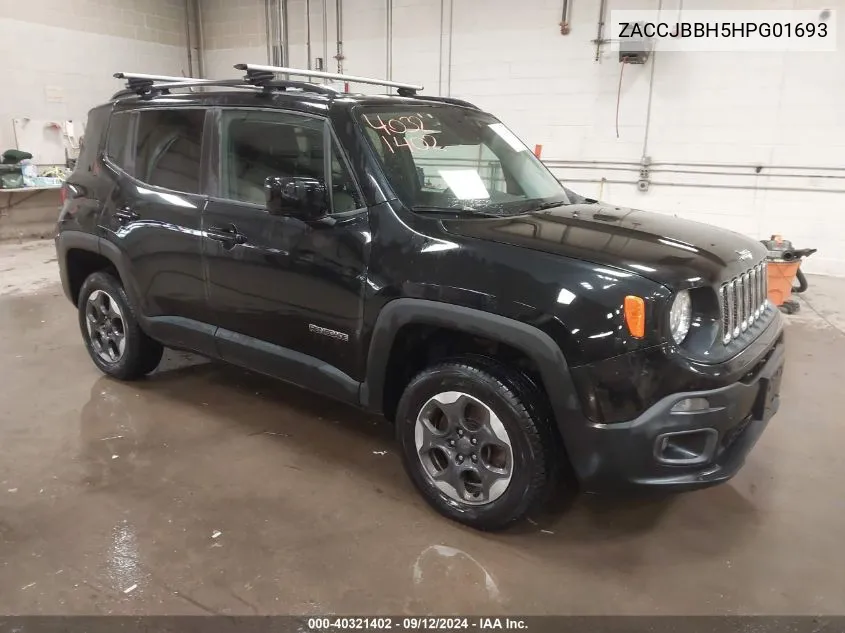 2017 Jeep Renegade Latitude 4X4 VIN: ZACCJBBH5HPG01693 Lot: 40321402