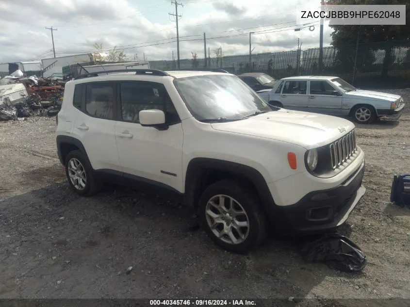 2017 Jeep Renegade Latitude VIN: ZACCJBBB9HPE62048 Lot: 40345746