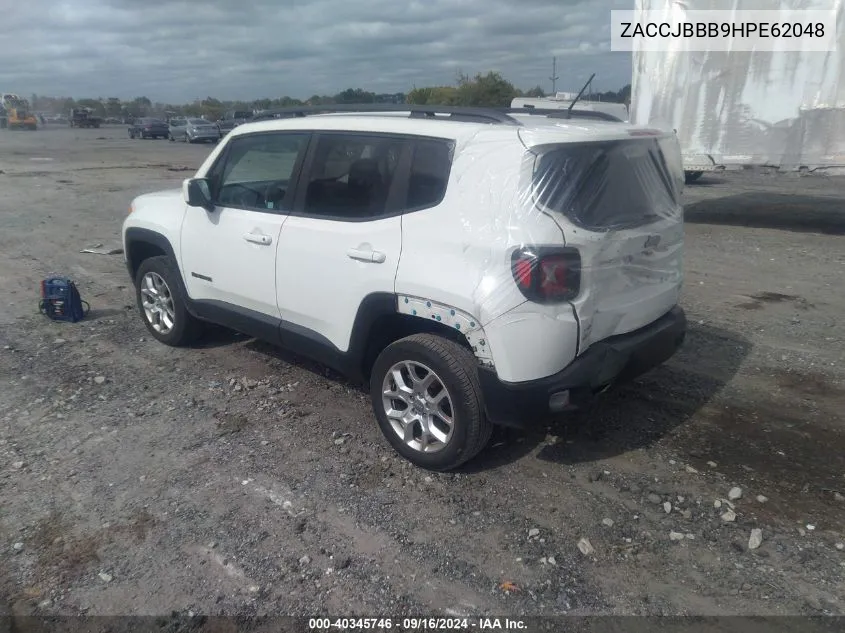 2017 Jeep Renegade Latitude VIN: ZACCJBBB9HPE62048 Lot: 40345746