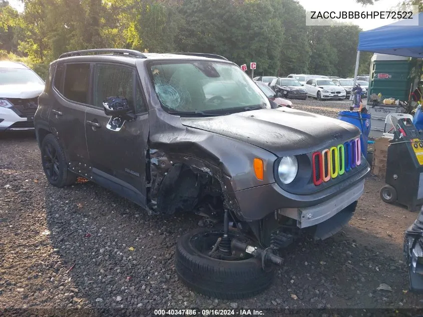 2017 Jeep Renegade Latitude VIN: ZACCJBBB6HPE72522 Lot: 40347486