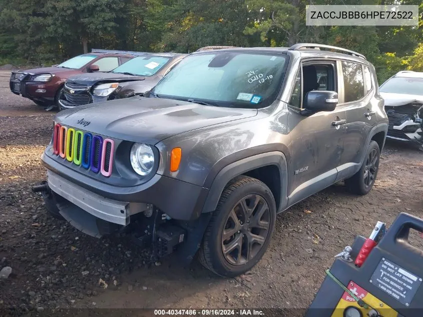 2017 Jeep Renegade Latitude VIN: ZACCJBBB6HPE72522 Lot: 40347486