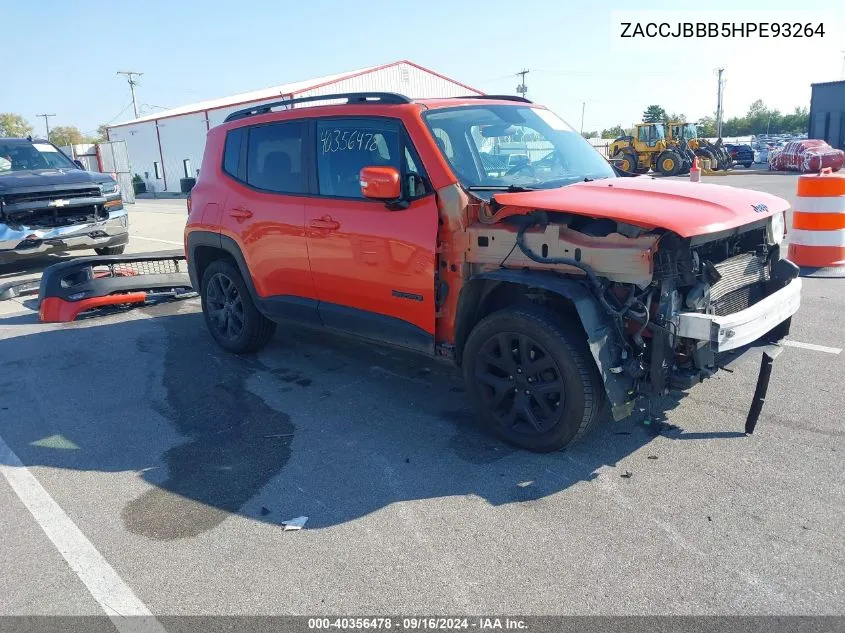 2017 Jeep Renegade Altitude 4X4 VIN: ZACCJBBB5HPE93264 Lot: 40356478