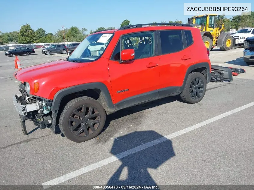 2017 Jeep Renegade Altitude 4X4 VIN: ZACCJBBB5HPE93264 Lot: 40356478