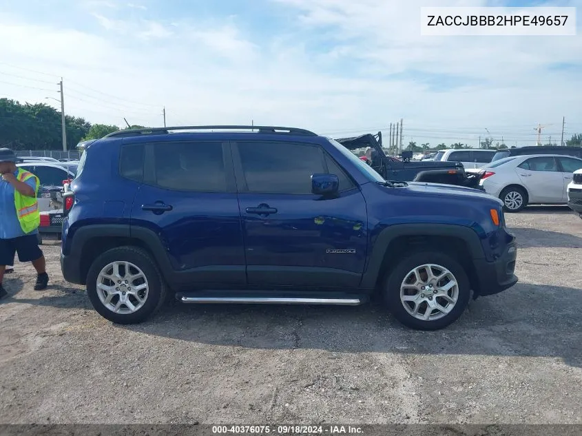 ZACCJBBB2HPE49657 2017 Jeep Renegade Latitude