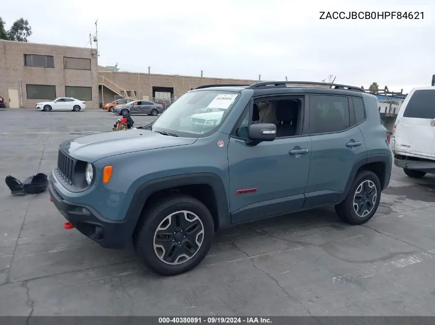 ZACCJBCB0HPF84621 2017 Jeep Renegade Trailhawk 4X4