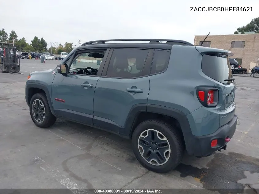 ZACCJBCB0HPF84621 2017 Jeep Renegade Trailhawk 4X4