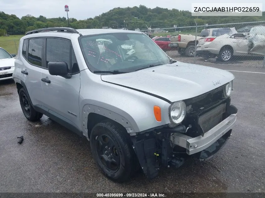 2017 Jeep Renegade Sport VIN: ZACCJAAB1HPG22659 Lot: 40395699