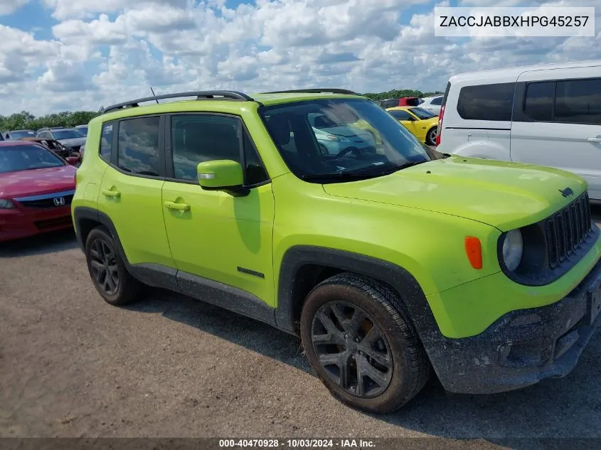 ZACCJABBXHPG45257 2017 Jeep Renegade Altitude Fwd