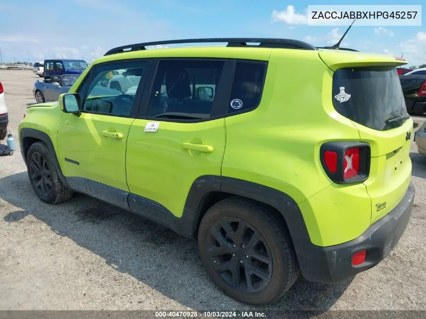 ZACCJABBXHPG45257 2017 Jeep Renegade Altitude Fwd