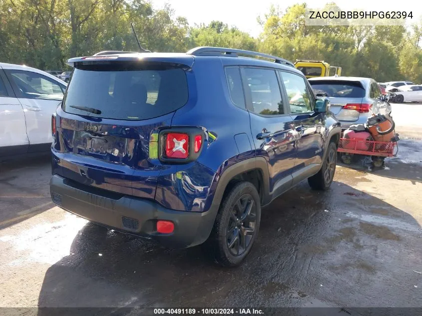 2017 Jeep Renegade Altitude 4X4 VIN: ZACCJBBB9HPG62394 Lot: 40491189