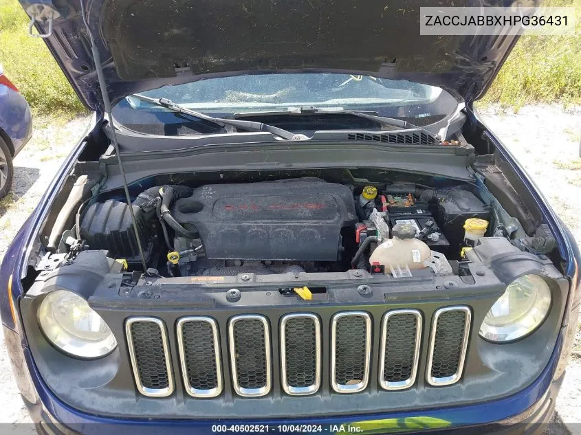 ZACCJABBXHPG36431 2017 Jeep Renegade Latitude Fwd