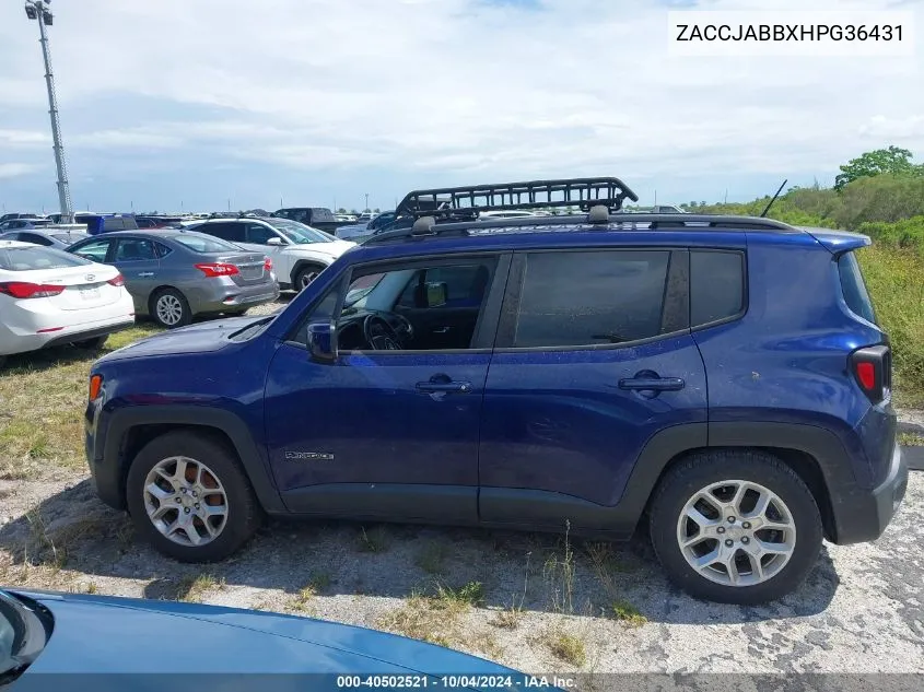 ZACCJABBXHPG36431 2017 Jeep Renegade Latitude Fwd