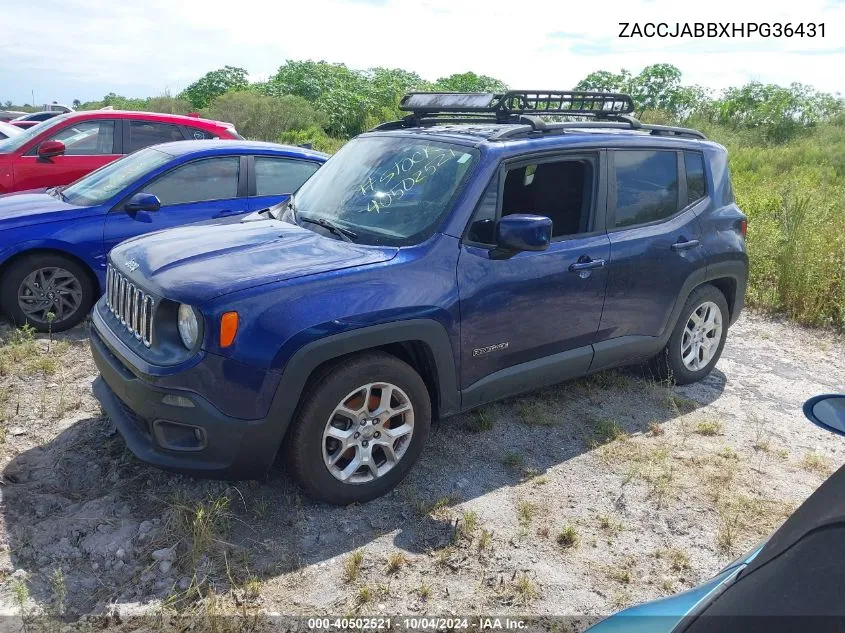 ZACCJABBXHPG36431 2017 Jeep Renegade Latitude Fwd