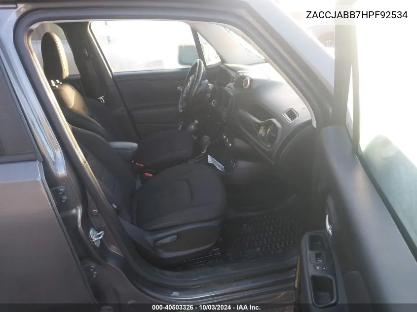 ZACCJABB7HPF92534 2017 Jeep Renegade Altitude Fwd