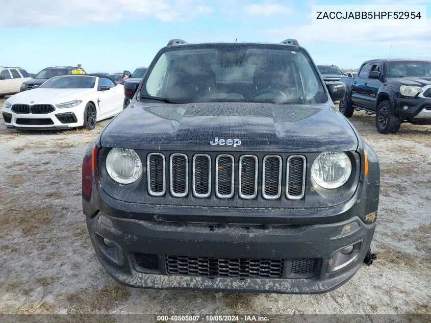 2017 Jeep Renegade Latitude VIN: ZACCJABB5HPF52954 Lot: 40505807