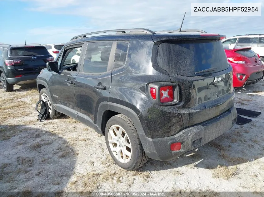 2017 Jeep Renegade Latitude VIN: ZACCJABB5HPF52954 Lot: 40505807