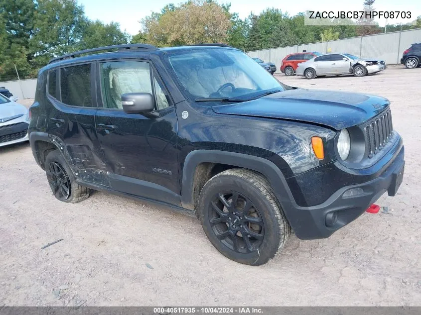 2017 Jeep Renegade Trailhawk VIN: ZACCJBCB7HPF08703 Lot: 40517935