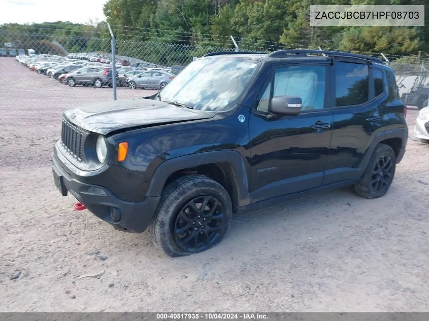 ZACCJBCB7HPF08703 2017 Jeep Renegade Trailhawk