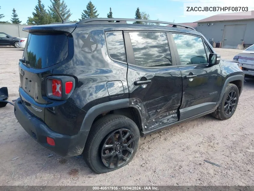 ZACCJBCB7HPF08703 2017 Jeep Renegade Trailhawk