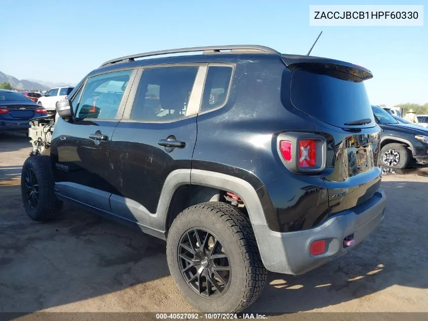 2017 Jeep Renegade Deserthawk 4X4 VIN: ZACCJBCB1HPF60330 Lot: 40527092