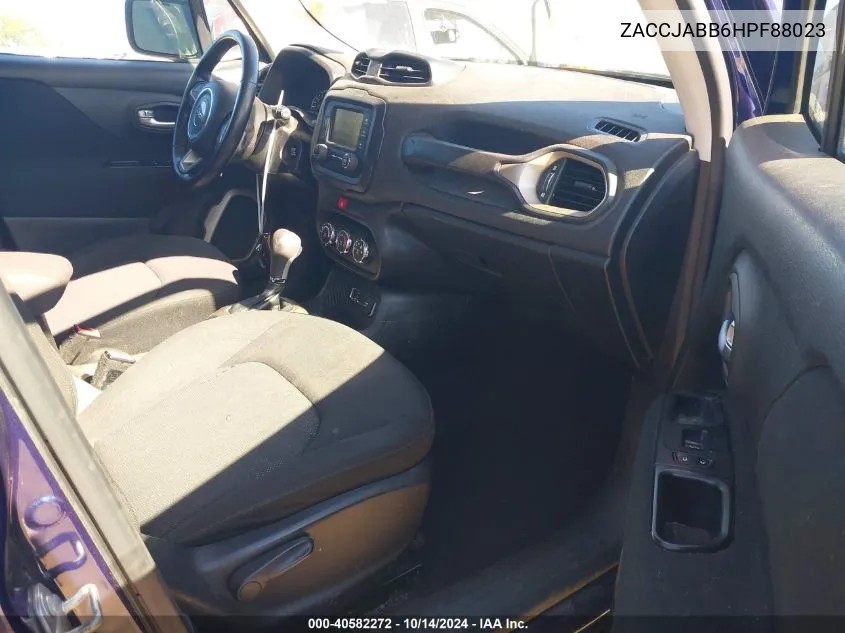 ZACCJABB6HPF88023 2017 Jeep Renegade Latitude Fwd