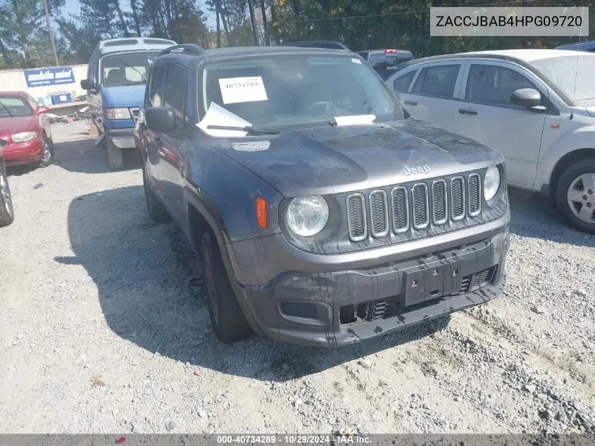 2017 Jeep Renegade Sport 4X4 VIN: ZACCJBAB4HPG09720 Lot: 40734289