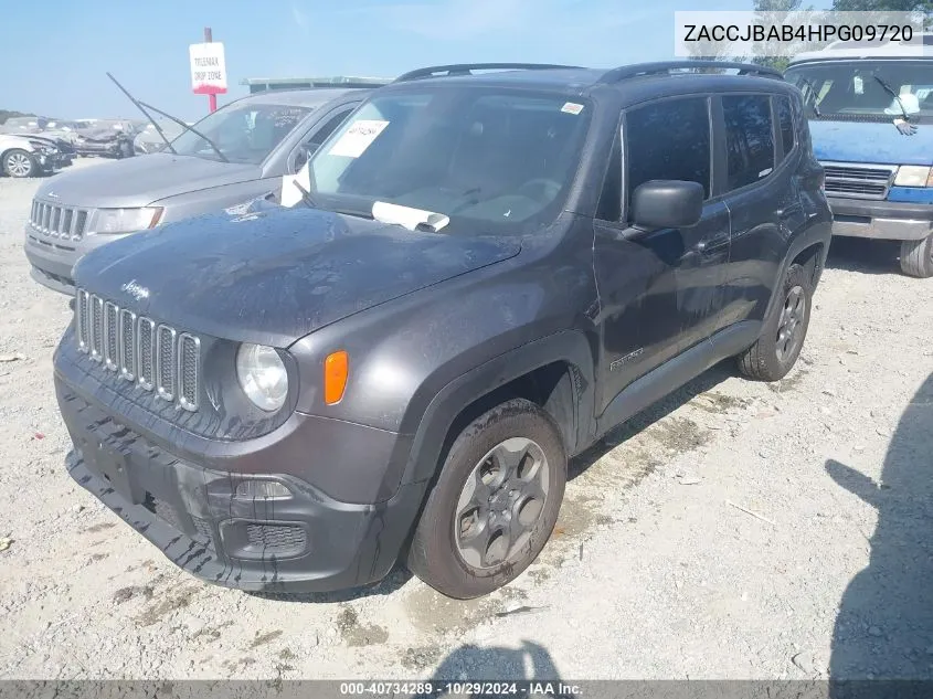 2017 Jeep Renegade Sport 4X4 VIN: ZACCJBAB4HPG09720 Lot: 40734289