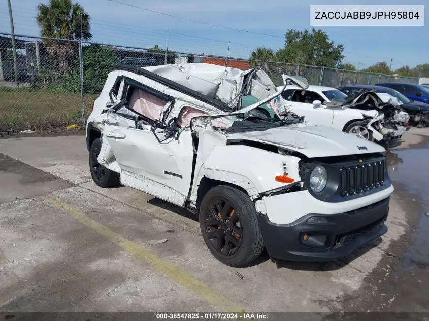 2018 Jeep Renegade Altitude Fwd VIN: ZACCJABB9JPH95804 Lot: 38547825