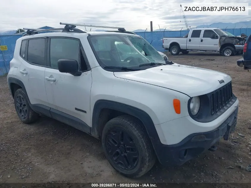 2018 Jeep Renegade Upland Edition 4X4 VIN: ZACCJBAB7JPH76613 Lot: 39286871