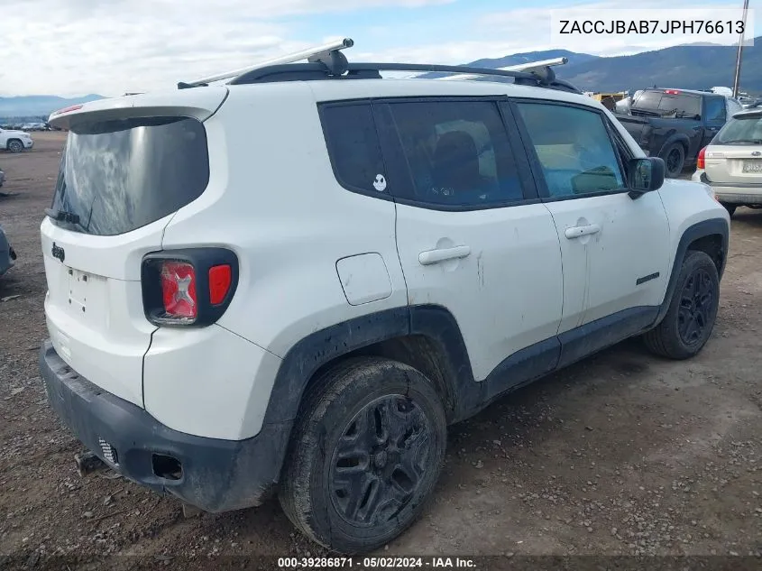 2018 Jeep Renegade Upland Edition 4X4 VIN: ZACCJBAB7JPH76613 Lot: 39286871