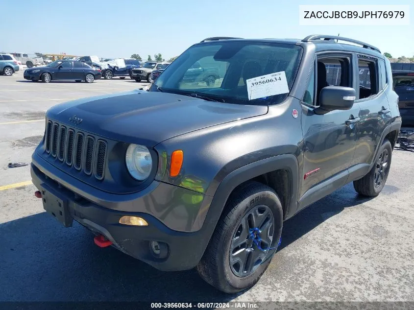 2018 Jeep Renegade Trailhawk 4X4 VIN: ZACCJBCB9JPH76979 Lot: 39560634