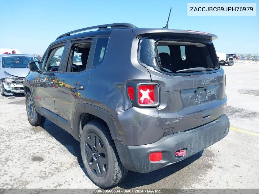 2018 Jeep Renegade Trailhawk 4X4 VIN: ZACCJBCB9JPH76979 Lot: 39560634