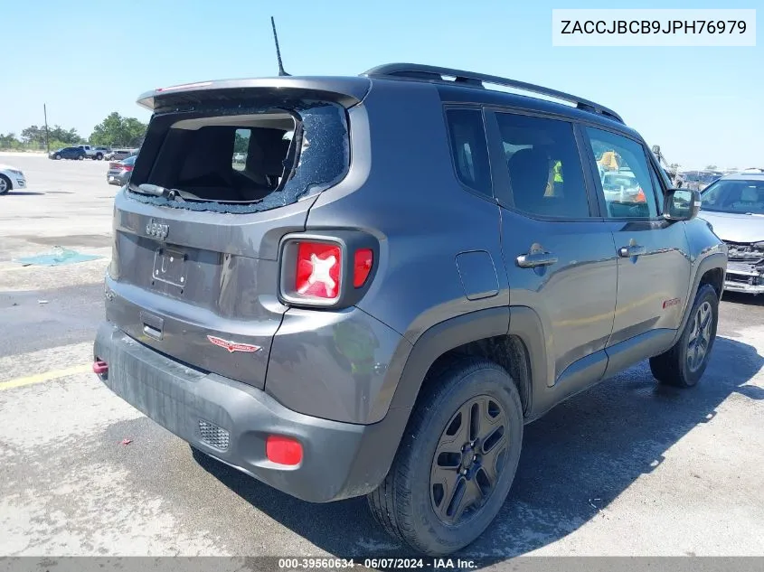 2018 Jeep Renegade Trailhawk 4X4 VIN: ZACCJBCB9JPH76979 Lot: 39560634