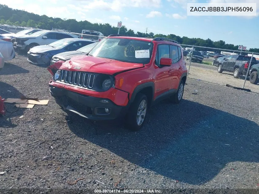 2018 Jeep Renegade Latitude 4X4 VIN: ZACCJBBB3JPH56096 Lot: 39704174