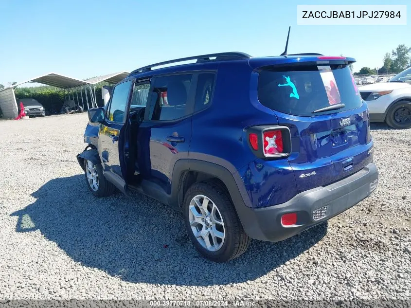 ZACCJBAB1JPJ27984 2018 Jeep Renegade Sport 4X4