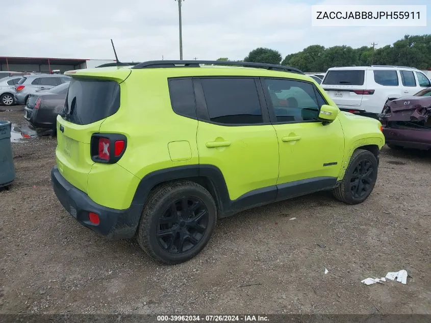 ZACCJABB8JPH55911 2018 Jeep Renegade Altitude Fwd