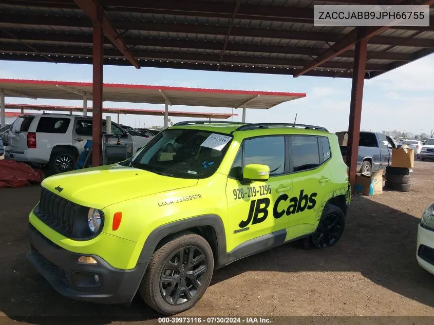 2018 Jeep Renegade Altitude Fwd VIN: ZACCJABB9JPH66755 Lot: 39973116